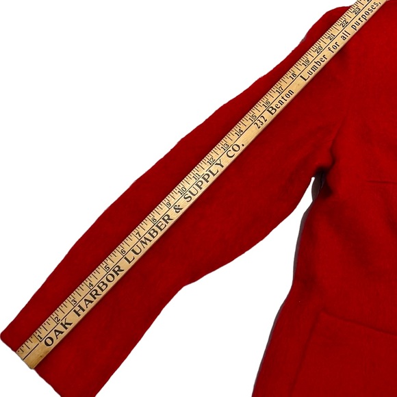 SOLD Josephine Chaus vintage red wool blend jacket Sz 6 - Picture 8 of 11